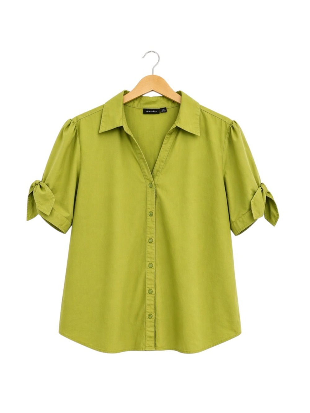 East 5th Womens Green Button‎ Up Top 3X Professional Office Career Stretch Basic